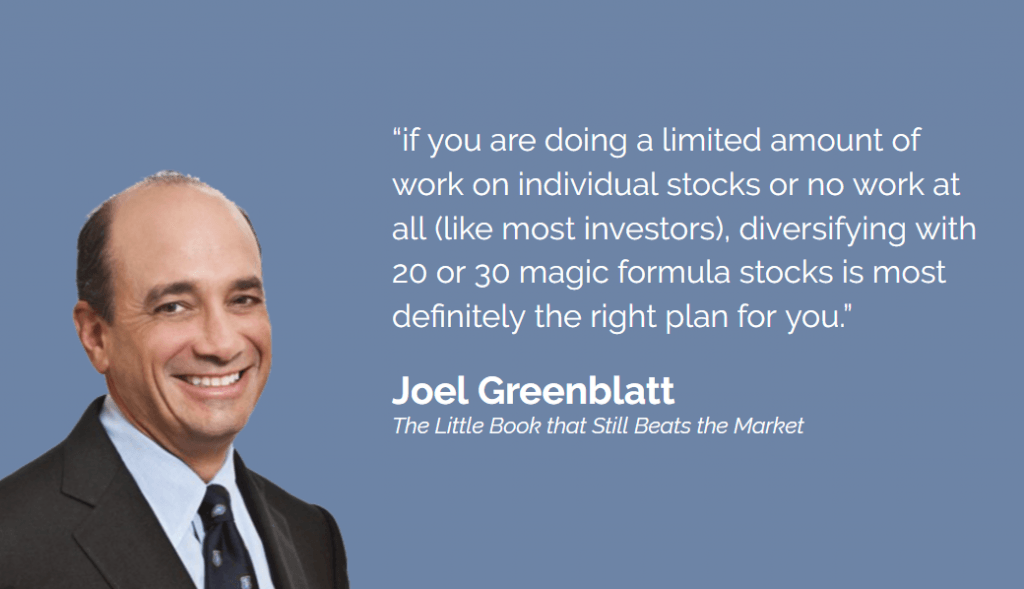 Joel Greenblatt on diversifying